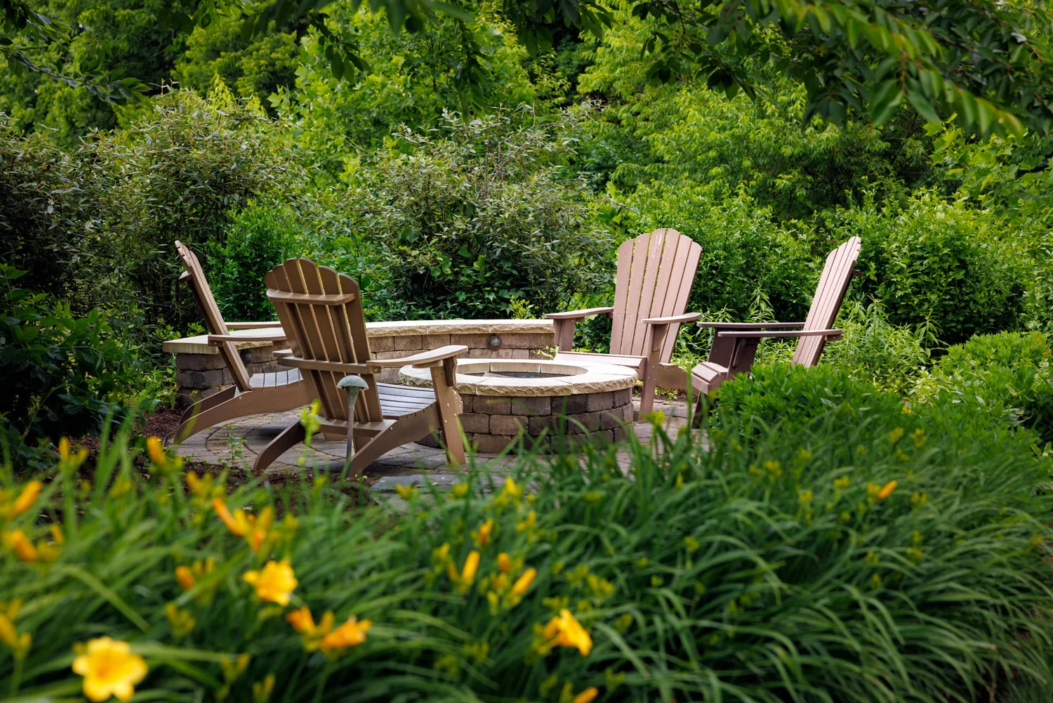 Custom hardscaping project in Landenberg, Pennsylvania by Evergreen Hardscaping