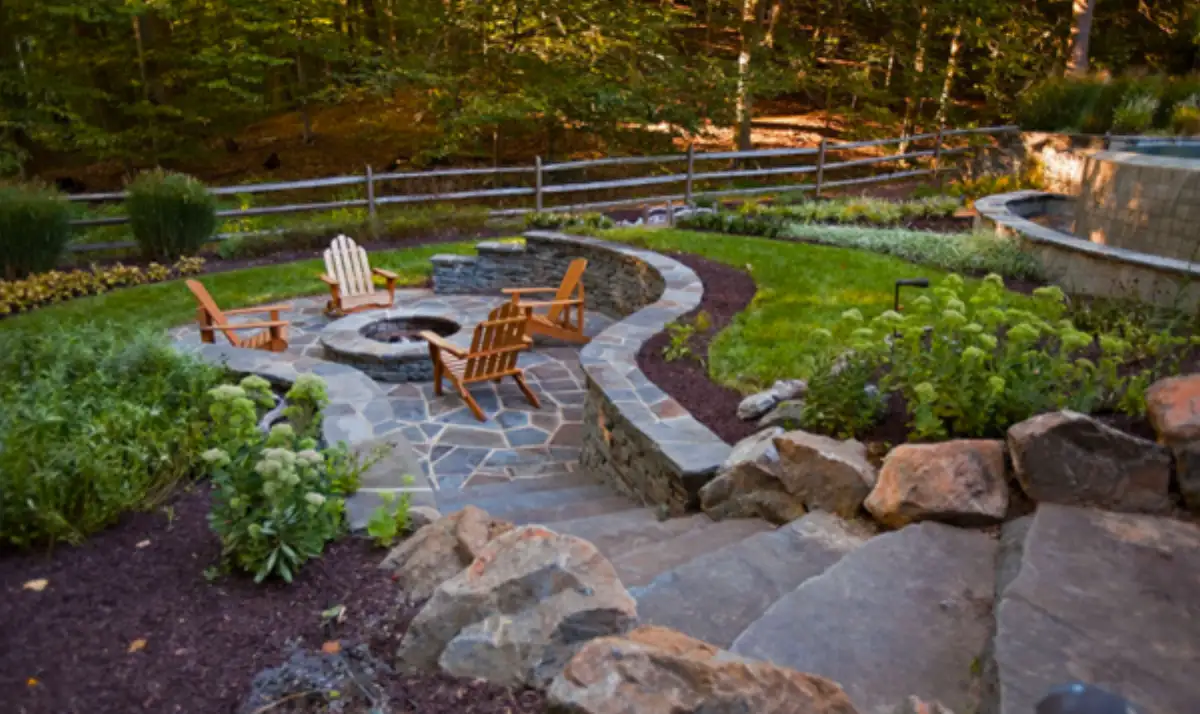 Ireland project — complete backyard transformation with pool and hardscaping