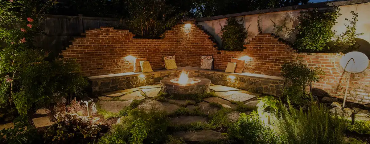 The Evergreen Hardscaping team on a project site in Delaware